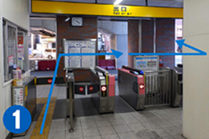 京急線「戸部」駅から当院までの道順1